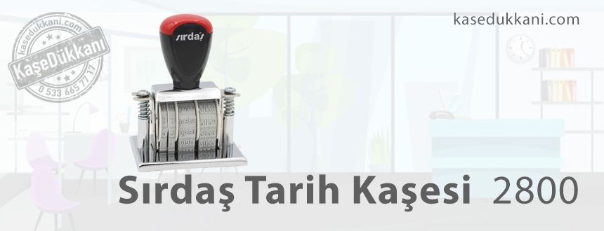 Sırdaş 2800 Manuel Tarih Kaşesi 4 mm